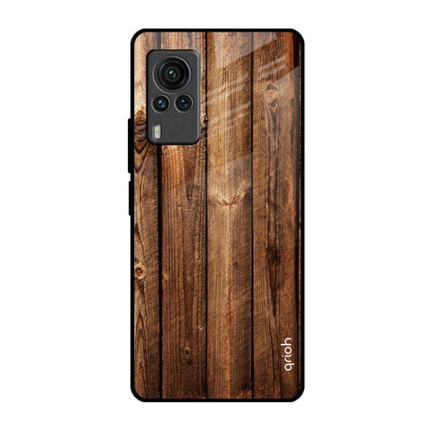 Timber Printed Vivo X60 PRO Glass Back Cover Online
