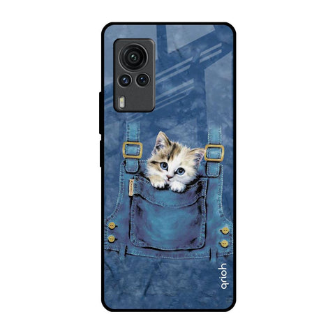 Kitty In Pocket Vivo X60 PRO Glass Back Cover Online