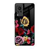 Floral Decorative Vivo X60 PRO Glass Back Cover Online