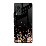 Floating Floral Print Vivo X60 PRO Glass Back Cover Online