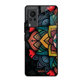 Retro Gorgeous Flower Vivo X60 PRO Glass Back Cover Online