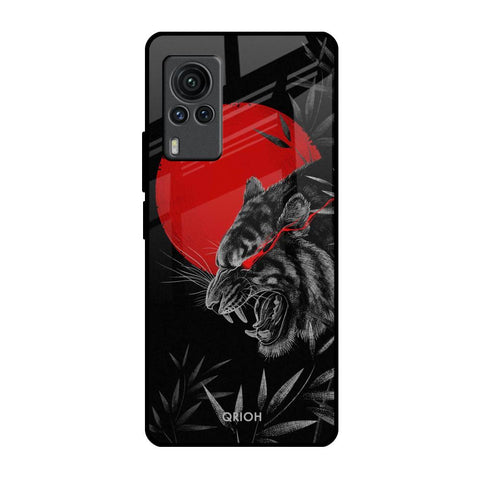 Red Moon Tiger Vivo X60 PRO Glass Back Cover Online