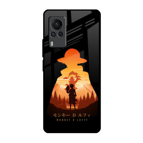 Luffy One Piece Vivo X60 PRO Glass Back Cover Online