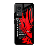 Red Vegeta Vivo X60 PRO Glass Back Cover Online