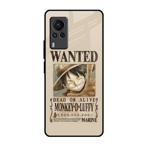 Luffy Wanted Vivo X60 PRO Glass Back Cover Online