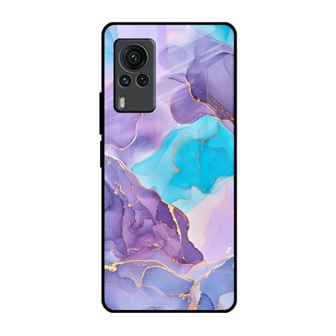 Alcohol ink Marble Vivo X60 PRO Glass Back Cover Online
