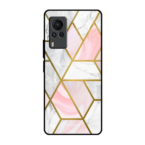 Geometrical Marble Vivo X60 PRO Glass Back Cover Online