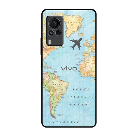 Fly Around The World Vivo X60 PRO Glass Back Cover Online