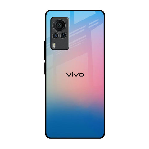 Blue & Pink Ombre Vivo X60 PRO Glass Back Cover Online