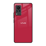 Solo Maroon Vivo X60 PRO Glass Back Cover Online