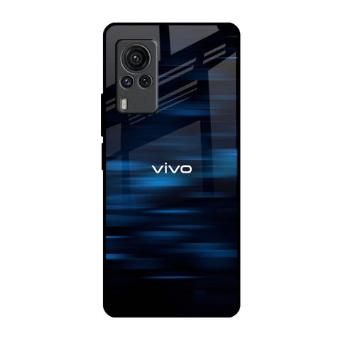 Blue Rough Abstract Vivo X60 PRO Glass Back Cover Online