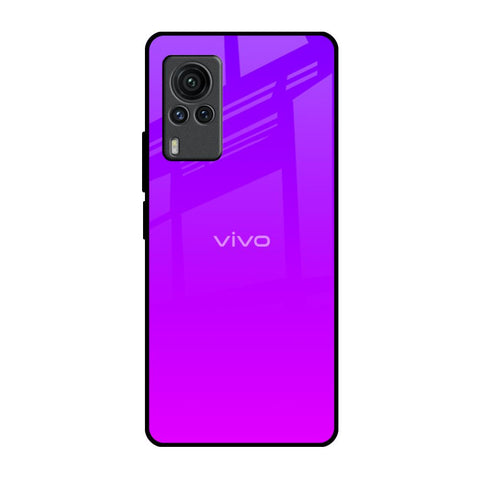 Purple Pink Vivo X60 PRO Glass Back Cover Online