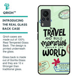 Travel Stamps Glass Case for Vivo X60 PRO