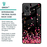 Heart Rain Fall Glass Case For Vivo X60 PRO