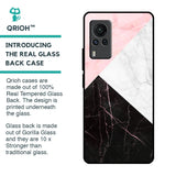 Marble Collage Art Glass Case For Vivo X60 PRO