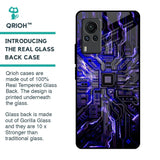 Techno Color Pattern Glass Case For Vivo X60 PRO