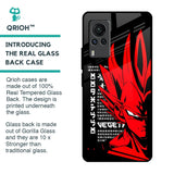 Red Vegeta Glass Case for Vivo X60 PRO