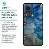 Blue Cool Marble Glass Case for Vivo X60 PRO