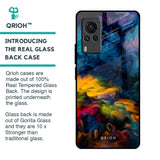 Multicolor Oil Painting Glass Case for Vivo X60 PRO