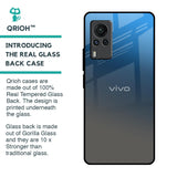 Blue Grey Ombre Glass Case for Vivo X60 PRO