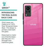Pink Ribbon Caddy Glass Case for Vivo X60 PRO