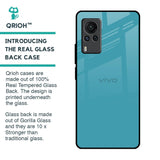 Oceanic Turquiose Glass Case for Vivo X60 PRO