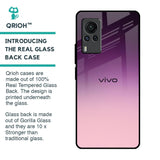 Purple Gradient Glass case for Vivo X60 PRO
