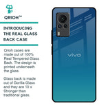 Celestial Blue Glass Case For Vivo X60 PRO