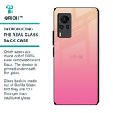 Pastel Pink Gradient Glass Case For Vivo X60 PRO