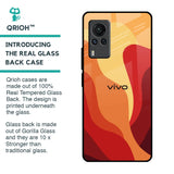 Magma Color Pattern Glass Case for Vivo X60 PRO