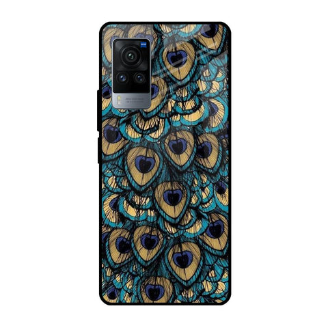 Peacock Feathers Vivo X60 Pro Glass Cases & Covers Online