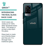 Hunter Green Glass Case For Vivo X60 Pro