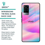 Colorful Waves Glass case for Vivo X60 Pro