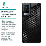 Dark Abstract Pattern Glass Case For Vivo X60 Pro
