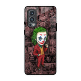 Joker Cartoon OnePlus Nord 2 Glass Back Cover Online