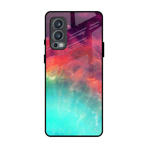 Colorful Aura OnePlus Nord 2 Glass Back Cover Online