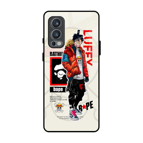Bape Luffy OnePlus Nord 2 Glass Back Cover Online