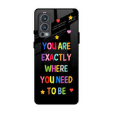 Magical Words OnePlus Nord 2 Glass Back Cover Online