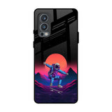 Retro Astronaut OnePlus Nord 2 Glass Back Cover Online