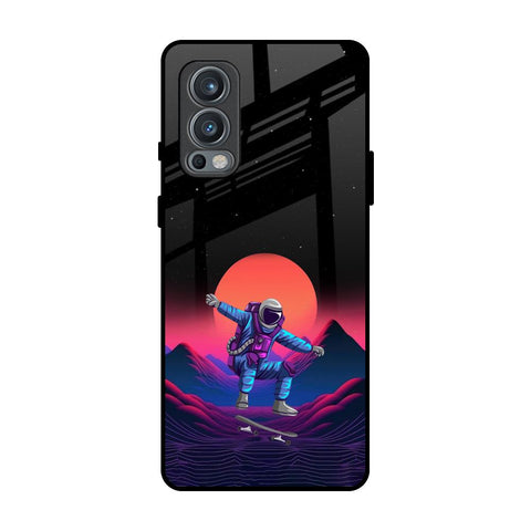 Retro Astronaut OnePlus Nord 2 Glass Back Cover Online