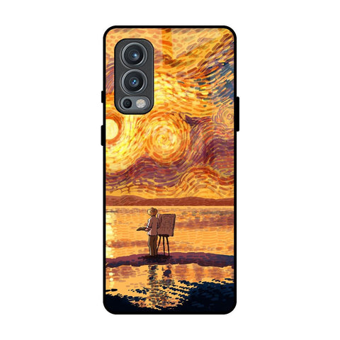 Sunset Vincent OnePlus Nord 2 Glass Back Cover Online