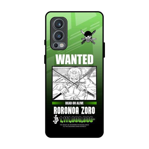 Zoro Wanted OnePlus Nord 2 Glass Back Cover Online