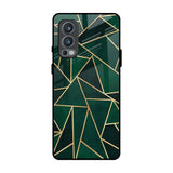 Abstract Green OnePlus Nord 2 Glass Back Cover Online