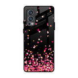 Heart Rain Fall OnePlus Nord 2 Glass Back Cover Online