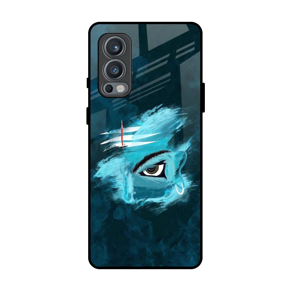 Power Of Trinetra OnePlus Nord 2 Glass Back Cover Online