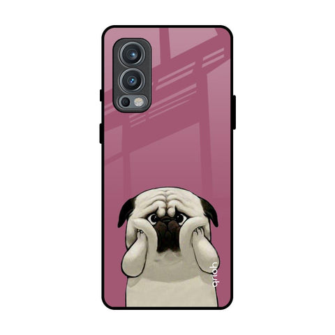 Funny Pug Face OnePlus Nord 2 Glass Back Cover Online