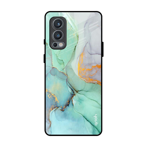 Green Marble OnePlus Nord 2 Glass Back Cover Online