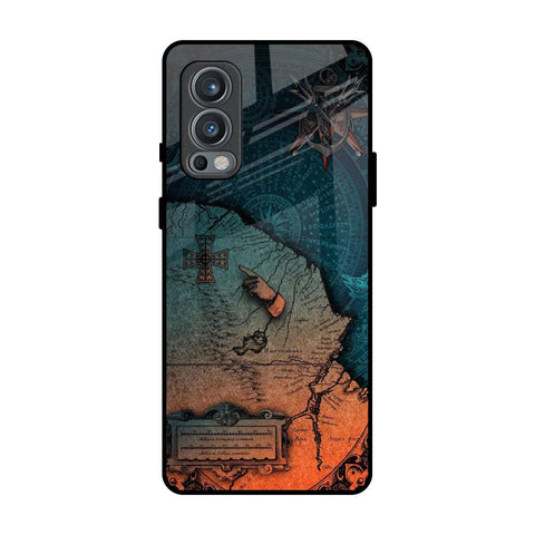 Geographical Map OnePlus Nord 2 Glass Back Cover Online