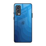 Blue Wave Abstract OnePlus Nord 2 Glass Back Cover Online