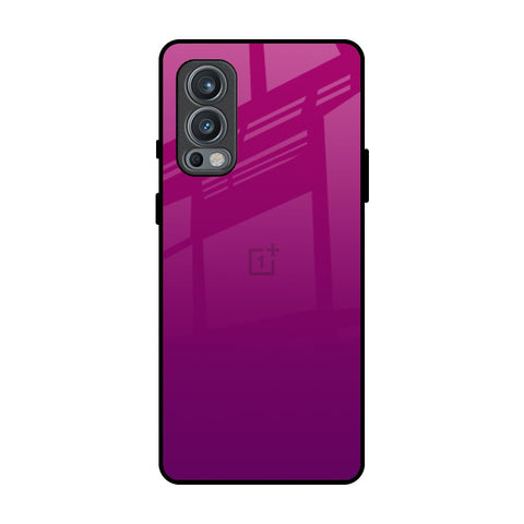 Magenta Gradient OnePlus Nord 2 Glass Back Cover Online